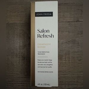 NWT John Frieda Salon Refresh Champagne Blonde Tone Perfecting Treatment